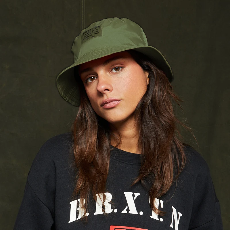 Chapeau Bob en Nylon Pliable Vintage olive BRIXTON