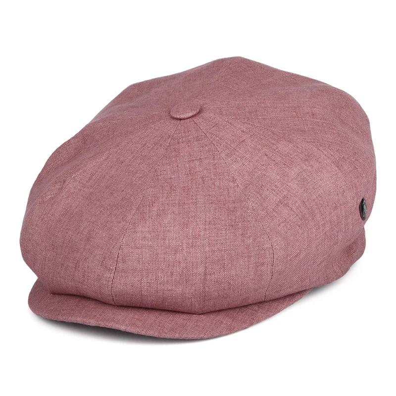 Casquette Gavroche en Lin rouge délavé CITY SPORT