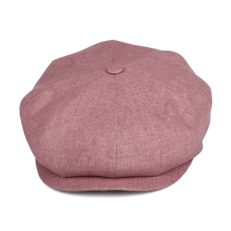 Casquette Gavroche en Lin rouge délavé CITY SPORT