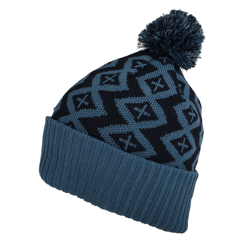 Bonnet à Pompon Perennial Pinecone Powder Town bleu-bleu marine PATAGONIA