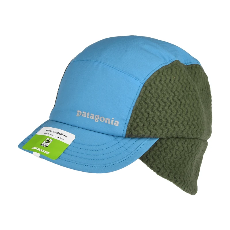 Casquette Hiver Bec-de-Canard Avec Protège-Oreilles bleu-gris PATAGONIA