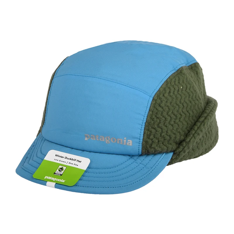 Casquette Hiver Bec-de-Canard Avec Protège-Oreilles bleu-gris PATAGONIA