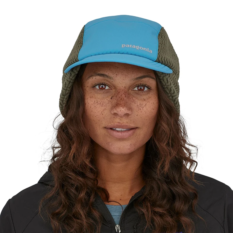Casquette Hiver Bec-de-Canard Avec Protège-Oreilles bleu-gris PATAGONIA