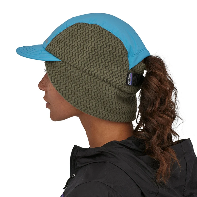 Casquette Hiver Bec-de-Canard Avec Protège-Oreilles bleu-gris PATAGONIA