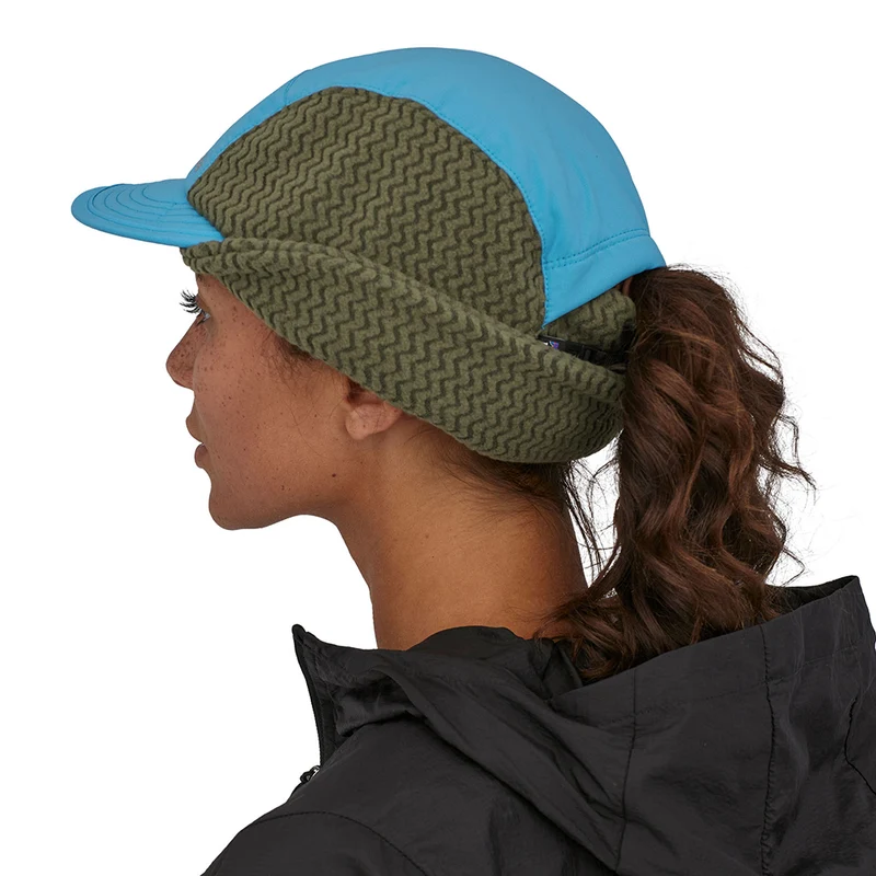 Casquette Hiver Bec-de-Canard Avec Protège-Oreilles bleu-gris PATAGONIA
