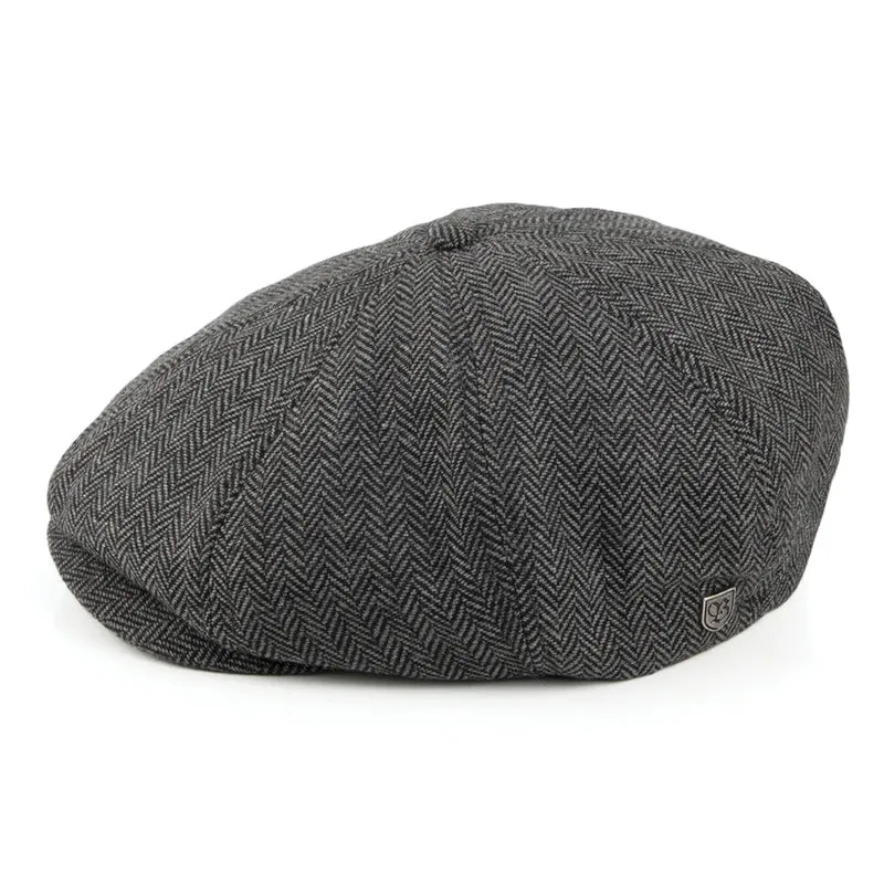 Casquette Gavroche Enfant à Chevrons Brood gris-noir BRIXTON