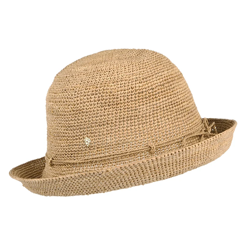 Chapeau Été en Raphia Pliable Provence 8 nougat HELEN KAMINSKI