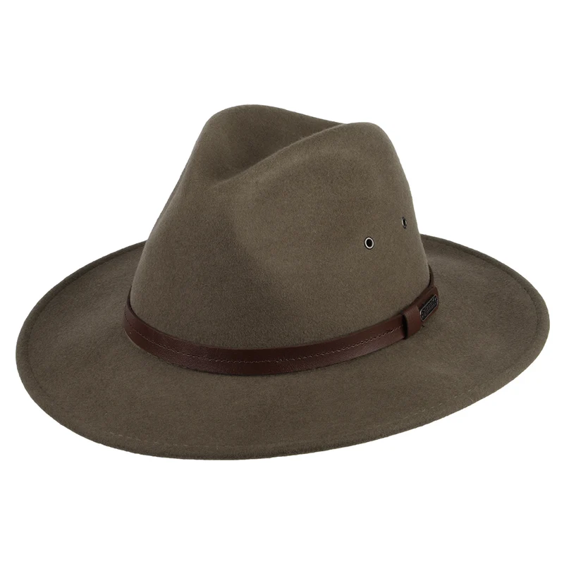 Chapeau Australien en Laine Feutrée Hydrofuge Winston marron SUNDAY AFTERNOONS