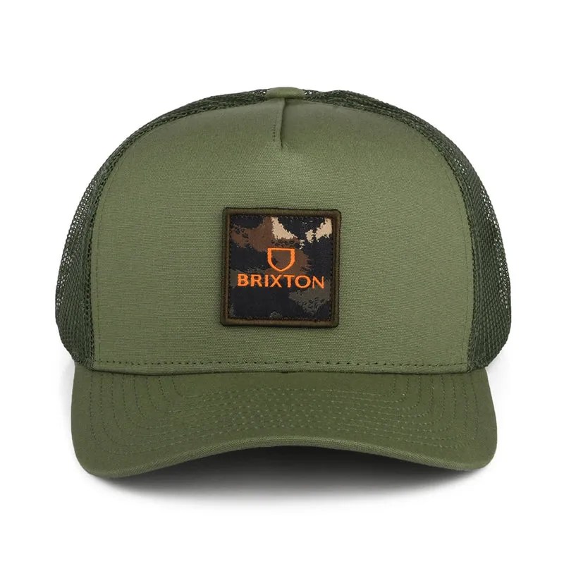 Casquette Trucker Alpha Block NetPlus MP olive BRIXTON