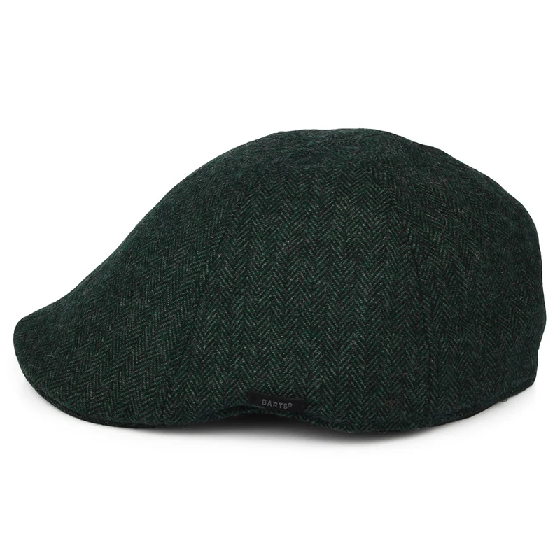 Casquette Plate à Chevrons Bec-de-Canard Mr. Mitchell vert BARTS