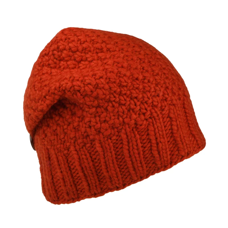 Bonnet Boutonné ocre KUSAN