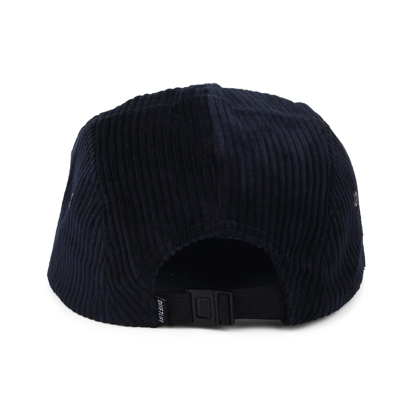 Casquette 5 Panel en Velours Grosse Côtes bleu marine THE QUIET LIFE