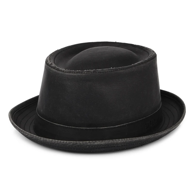 Chapeau Pork Pie Hydrofuge Odenton noir STETSON