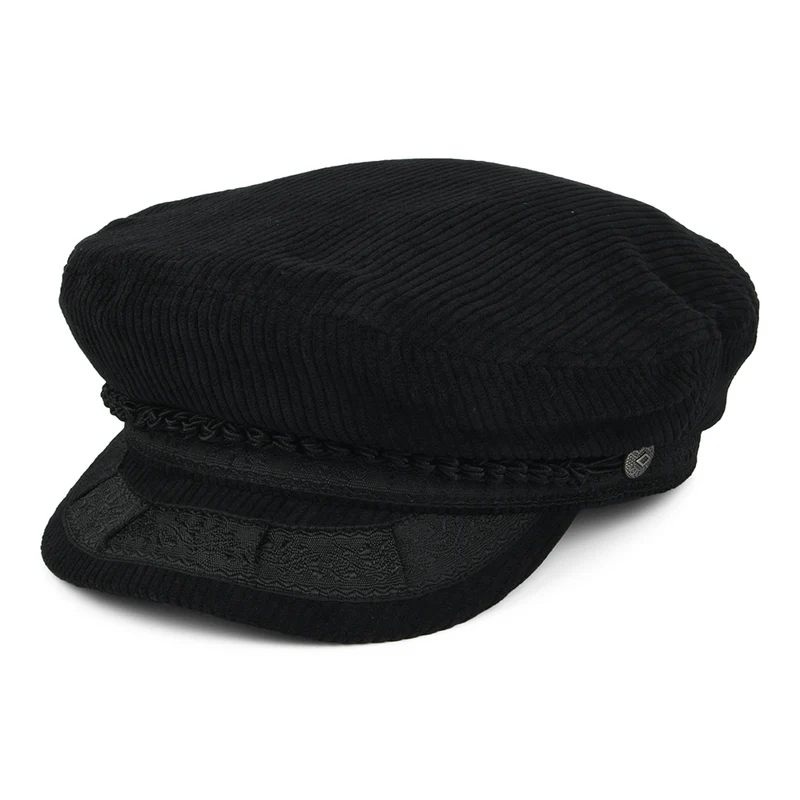 Casquette de Marin en Velours Côtelé Reserve noir BRIXTON
