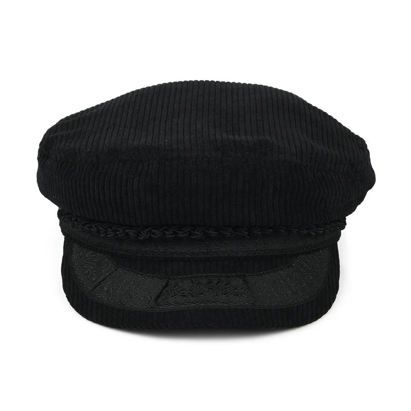 Casquette de Marin en Velours Côtelé Reserve noir BRIXTON