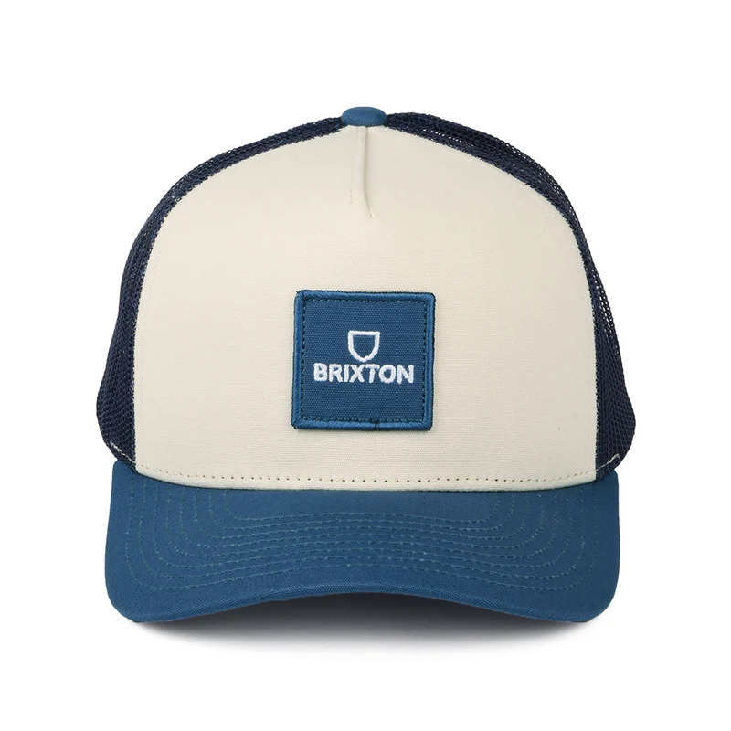 Casquette Trucker Alpha Block NetPlus MP bleu-blanc BRIXTON