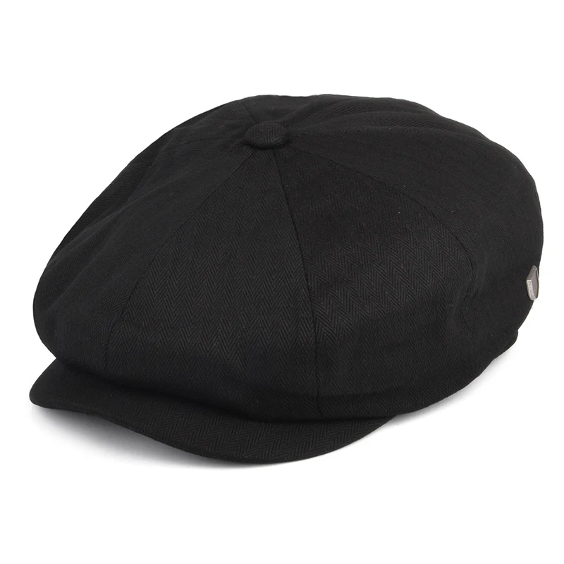 Casquette Gavroche Ample en Coton Brood noir BRIXTON