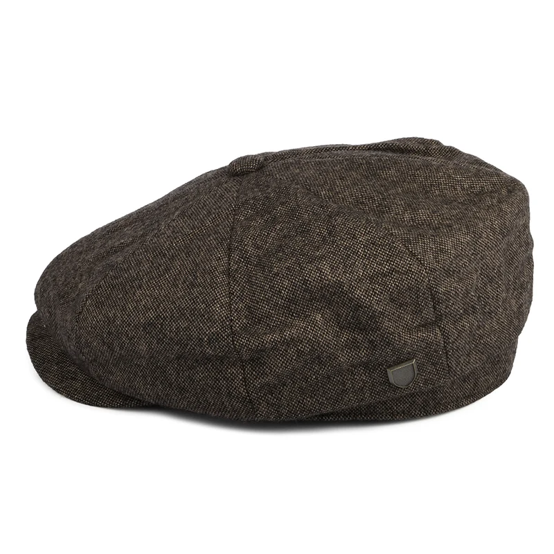 Casquette Gavroche Ample en Laine Mélangée Brood toffee foncé BRIXTON