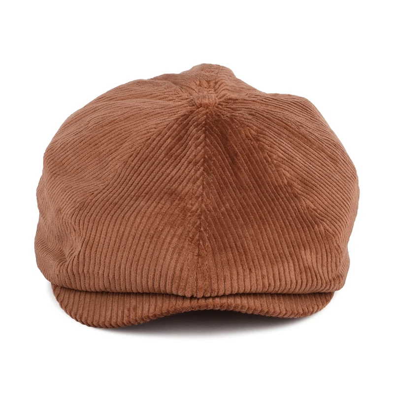 Casquette Gavroche en Velours Côtelé Brood caramel BRIXTON