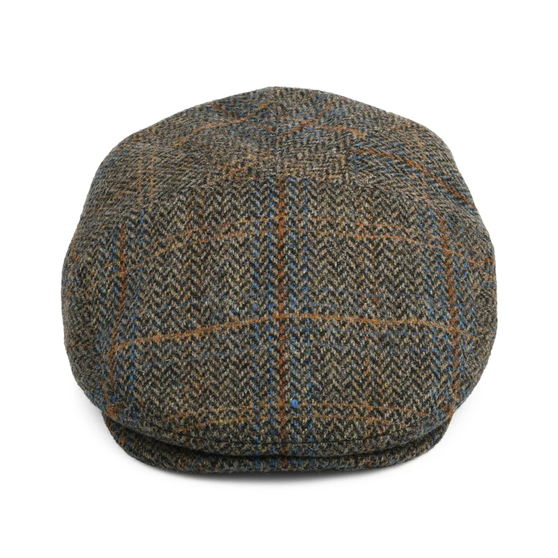 Casquette Plate en Laine Mélangée à Carreaux Lou chêne-multi BAILEY