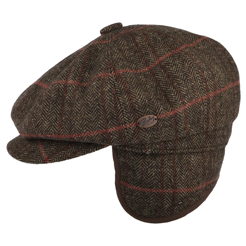 Casquette Gavroche en Laine Mélangée Avec Protège-Oreilles Foster chêne-multi BAILEY