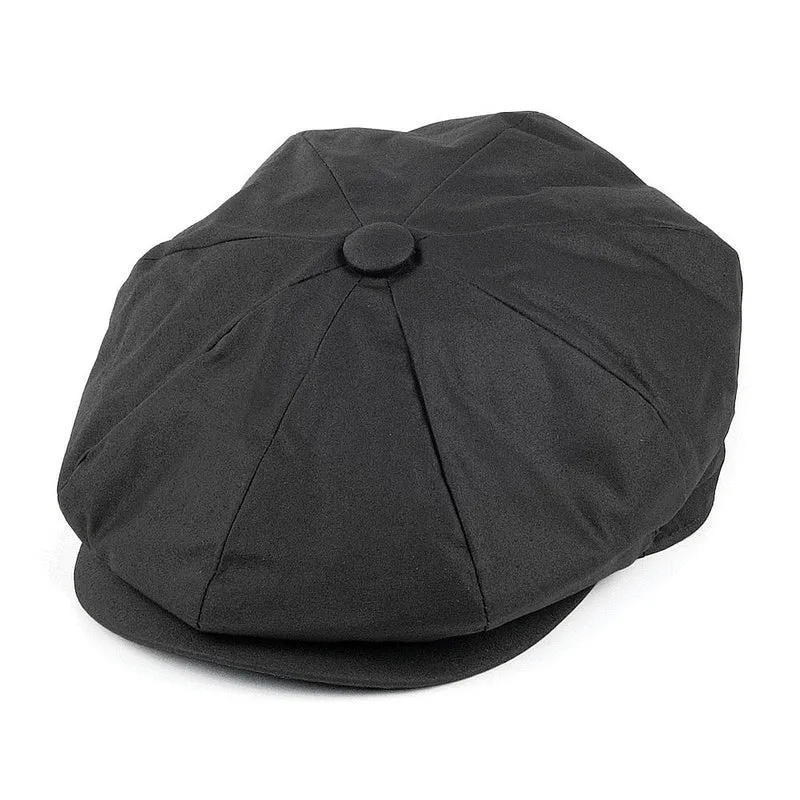 Casquette Gavroche en Toile Cirée noir JAXON & JAMES - VENTE EN GROS