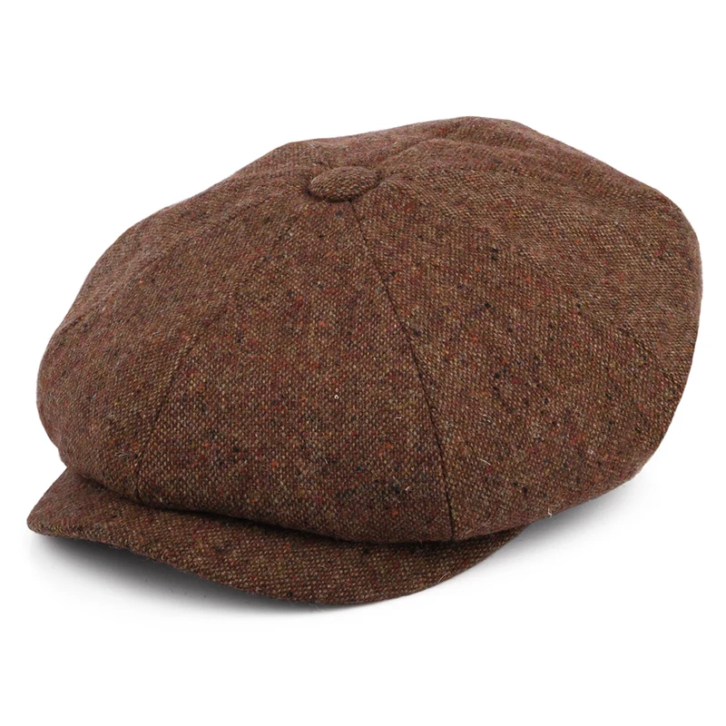 Casquette Gavroche en Tweed du Donegal Hillcourt automne JAXON & JAMES