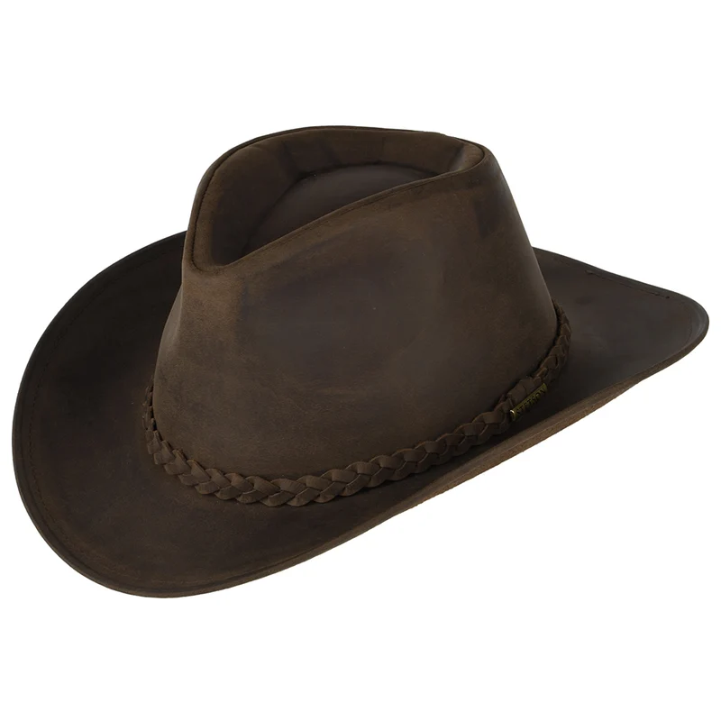 Chapeau de Cowboy en Cuir de Buffle marron STETSON