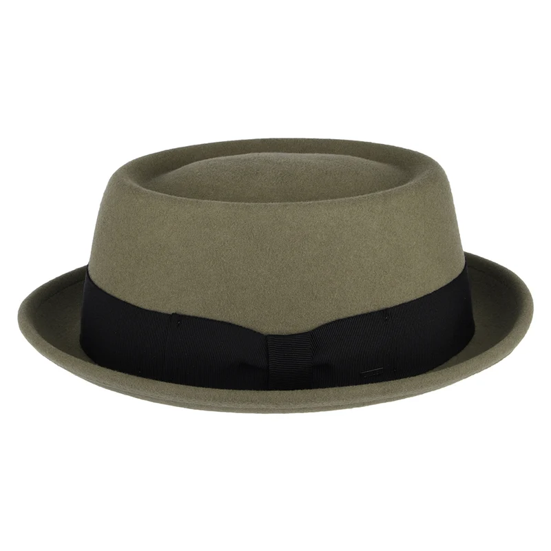 Chapeau Pork Pie en Laine Feutrée Déformable Hydrofuge Darron khaki BAILEY