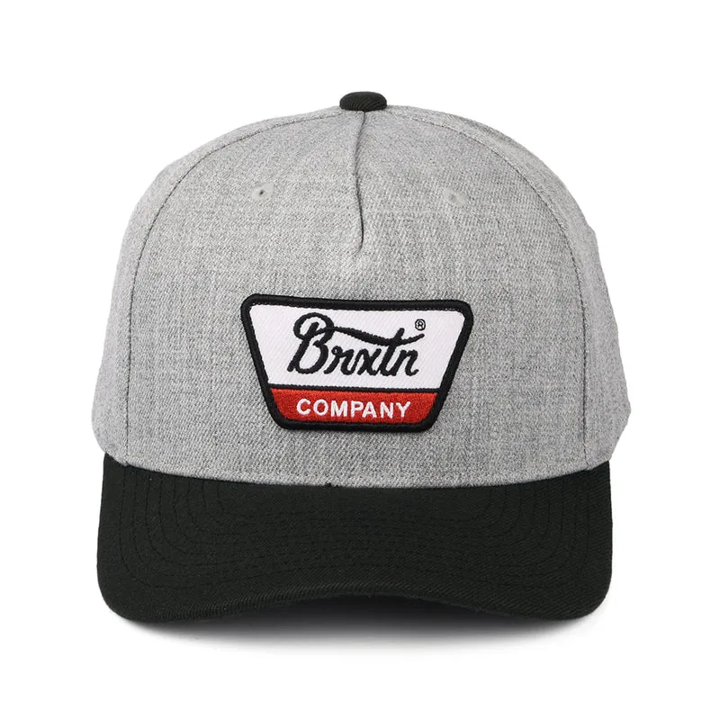 Casquette Snapback Linwood C NetPLus MP gris chiné-noir BRIXTON