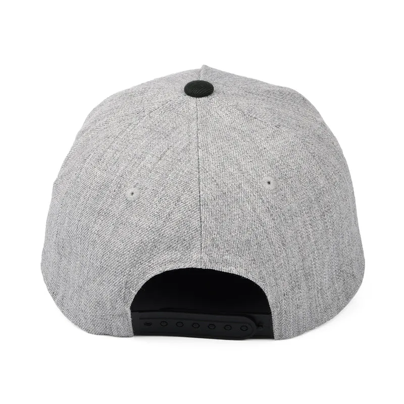 Casquette Snapback Linwood C NetPLus MP gris chiné-noir BRIXTON