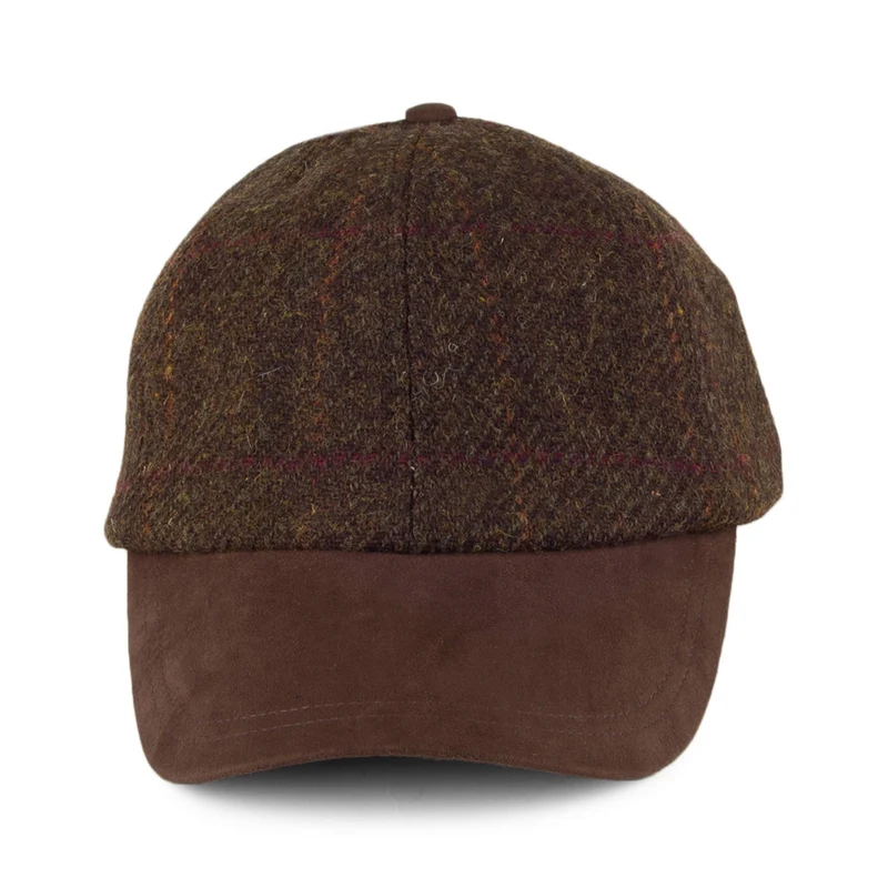 Casquette en HARRIS TWEED tourbe FAILSWORTH