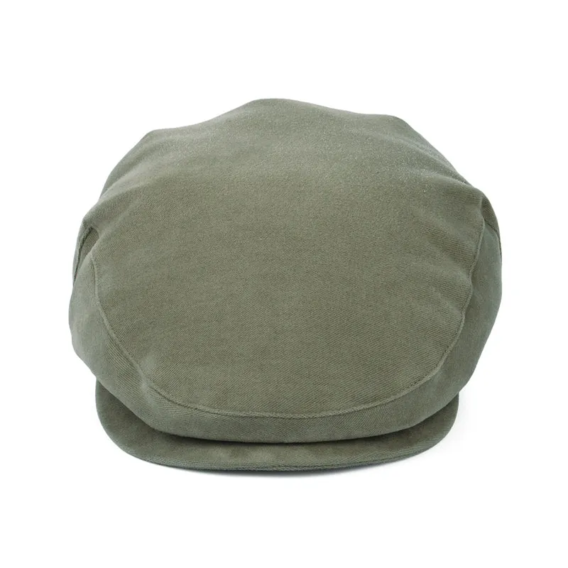 Casquette Plate en Moleskine Imperméable sauge clair FAILSWORTH