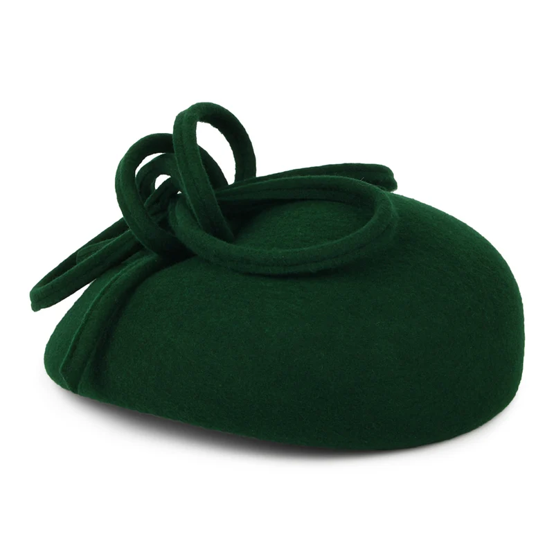 Chapeau Calot en Laine avec Boucles Rosey forêt WHITELEY