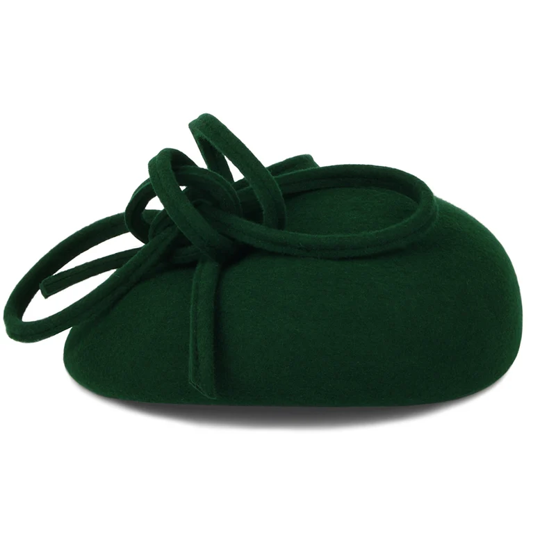 Chapeau Calot en Laine avec Boucles Rosey forêt WHITELEY