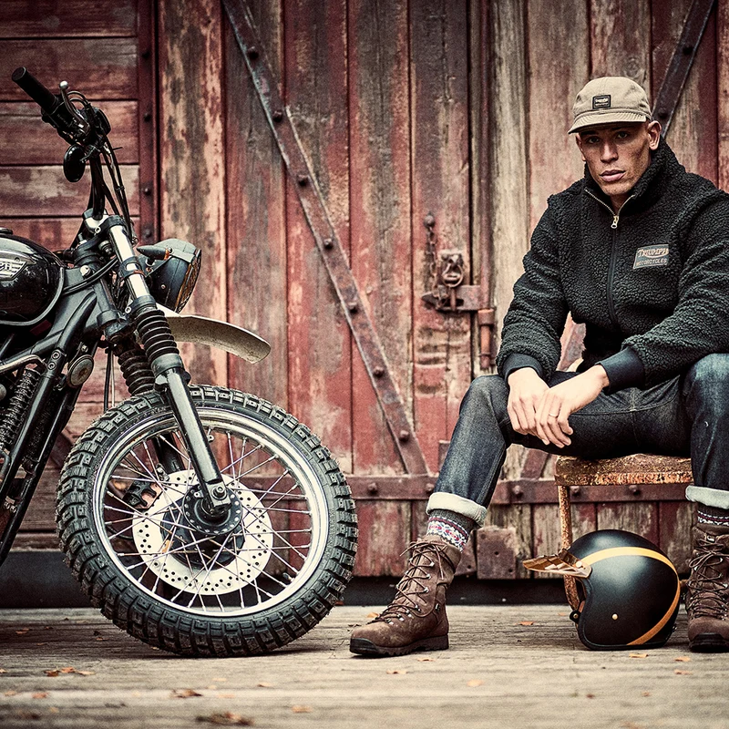 Casquette Militaire en Coton sergé Grunt khaki TRIUMPH MOTORCYCLES