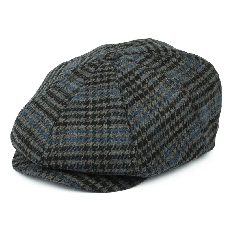 Casquette Gavroche Pied-de-Poule Brood pierre-bleu BRIXTON