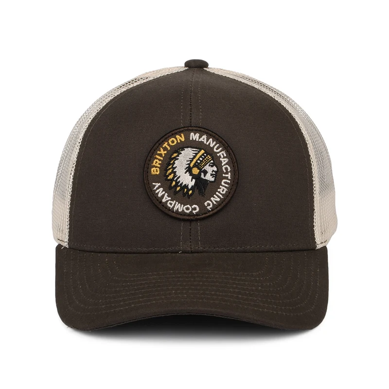 Casquette Trucker Rival Stamp NetPlus MP marron-blanc cassé BRIXTON