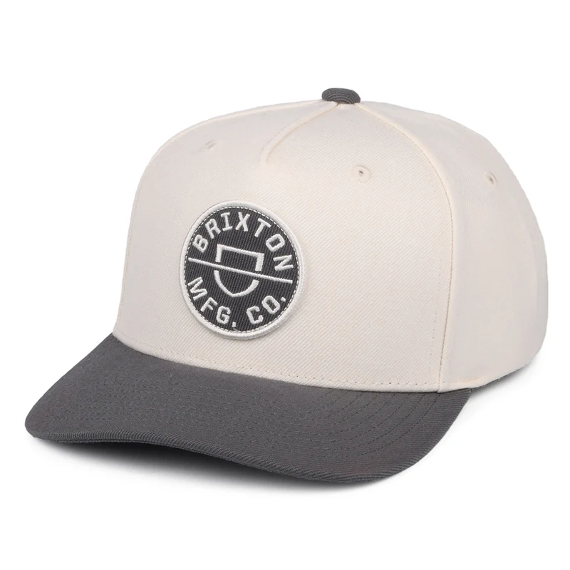 Casquette Snapback Crest C NetPlus MP blanc cassé-gris BRIXTON