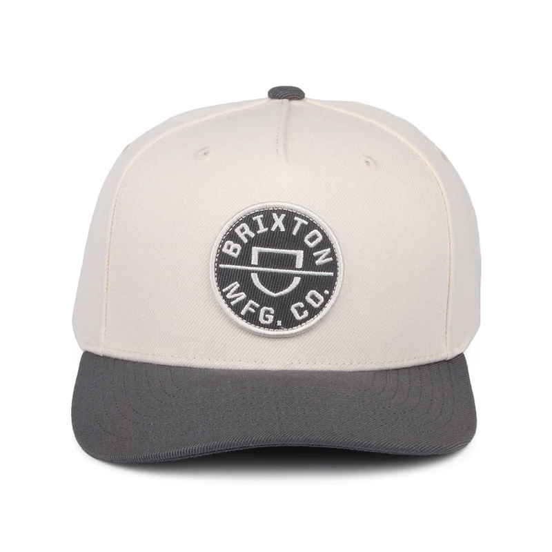 Casquette Snapback Crest C NetPlus MP blanc cassé-gris BRIXTON