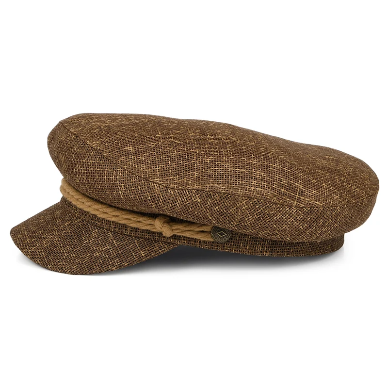 Casquette de Marin en Paille marron clair BRIXTON