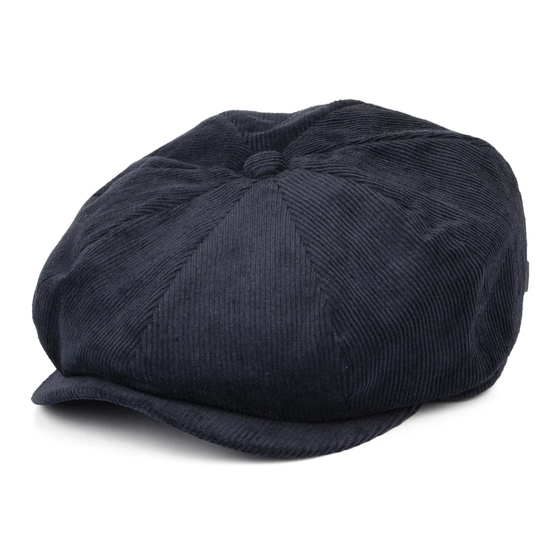Casquette Gavroche en Velours Côtelé Ample Brood bleu marine BRIXTON