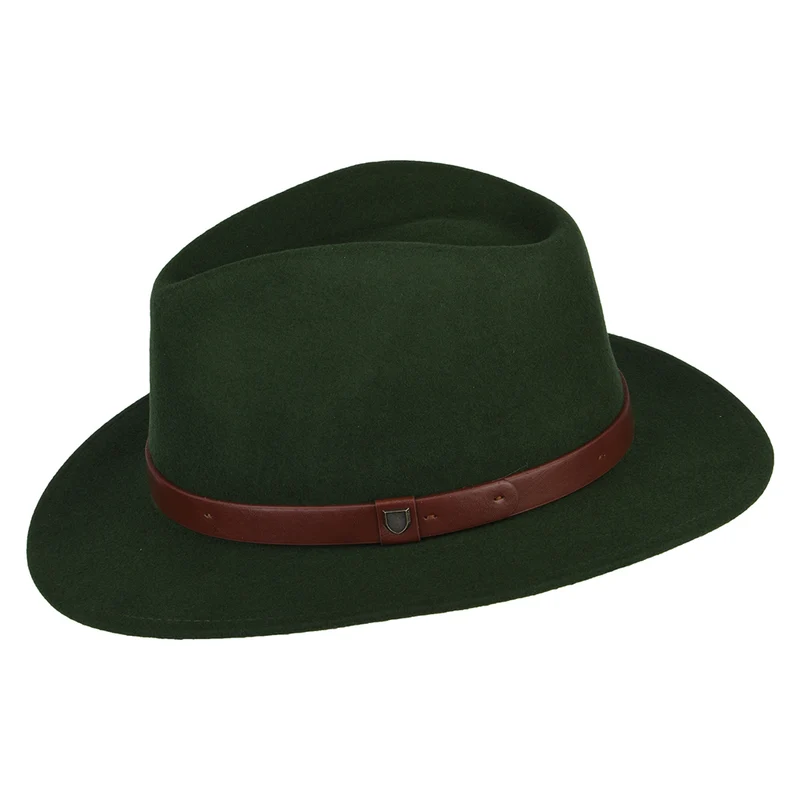 Chapeau Fedora en Laine Feutrée Messer forêt BRIXTON