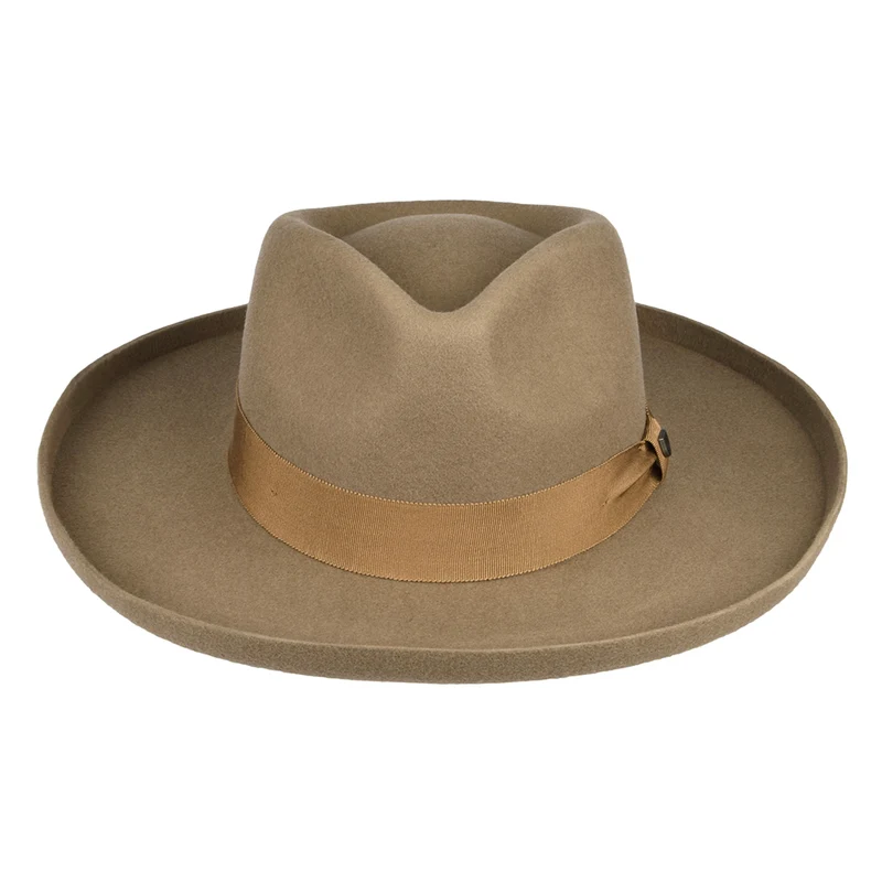 Chapeau Fedora en Laine Feutrée Capsule sable BRIXTON