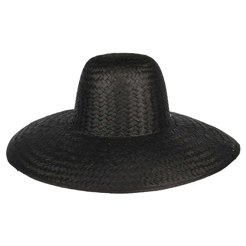 Chapeau Été à Bord Large en Paille Janae noir BRIXTON