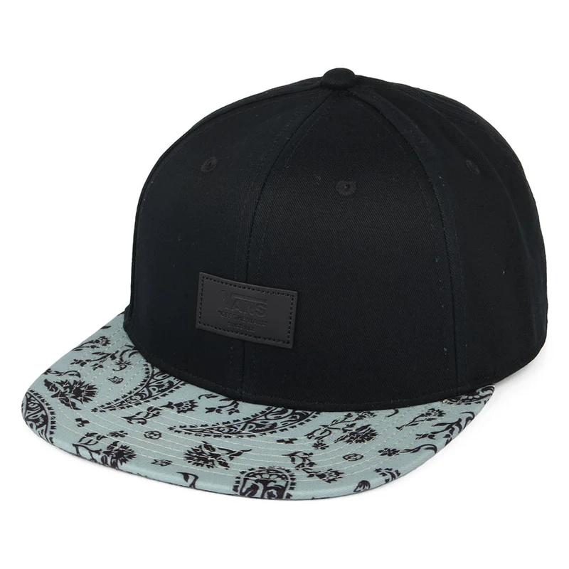 Casquette Snapback Paisley Allover It noir-vert VANS