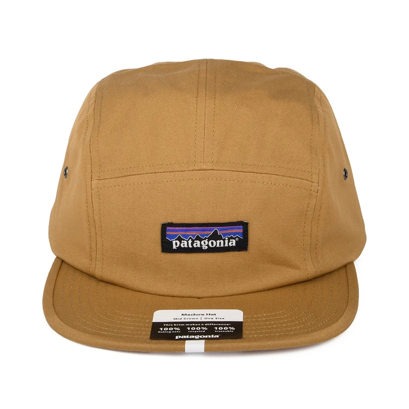 Casquette 5 Panel en Coton Bio Maclure ocre PATAGONIA