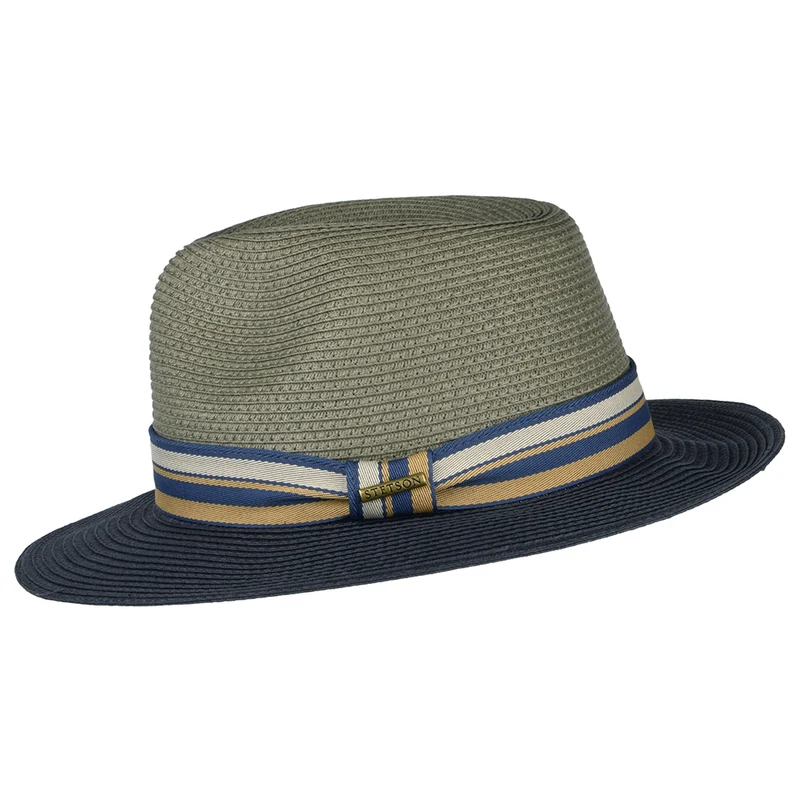 Chapeau Fedora Safari Traveller gris-bleu STETSON
