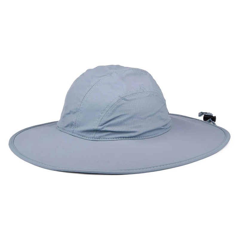 Chapeau Bob Boonie à Bord Large en Nylon Florenzia gris clair SCALA