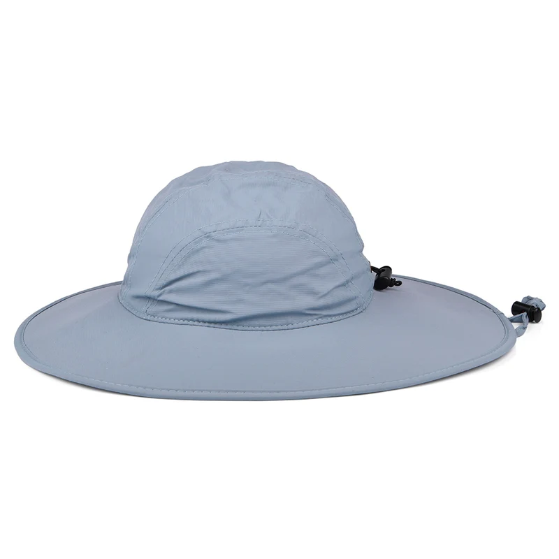 Chapeau Bob Boonie à Bord Large en Nylon Florenzia gris clair SCALA